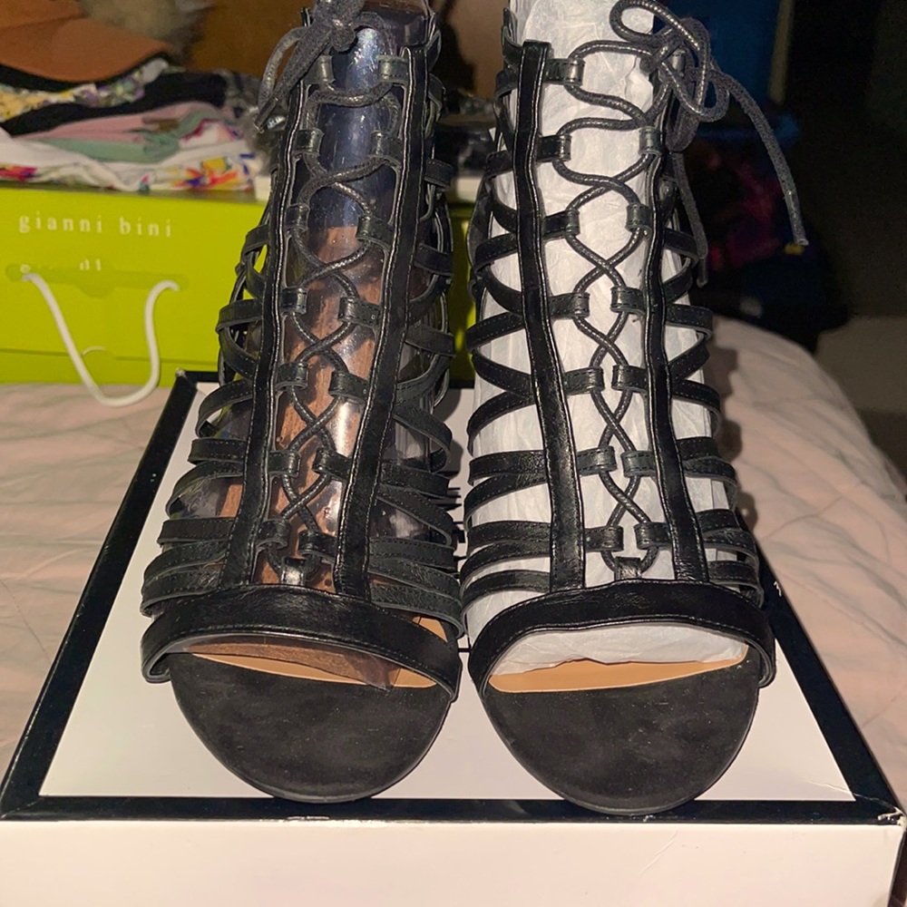 Nine West Black Wedges